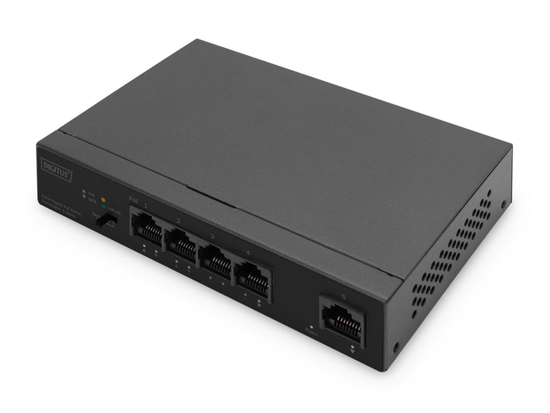 DIGITUS 4+1 Port Ethernet Unmanaged PoE Switch