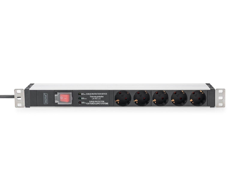 DIGITUS 5-Port - 1U - Aluminum PDU