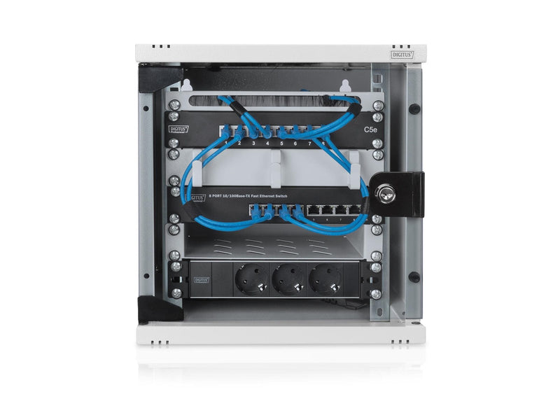 DIGITUS 6U - Wall-mounted housing 254 mm (10") - 312x300 mm (WxD)