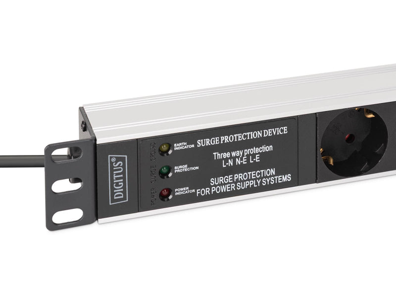 DIGITUS 7-Port - 1U - Aluminum PDU
