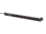 DIGITUS 9-Port - 1U - Aluminium PDU