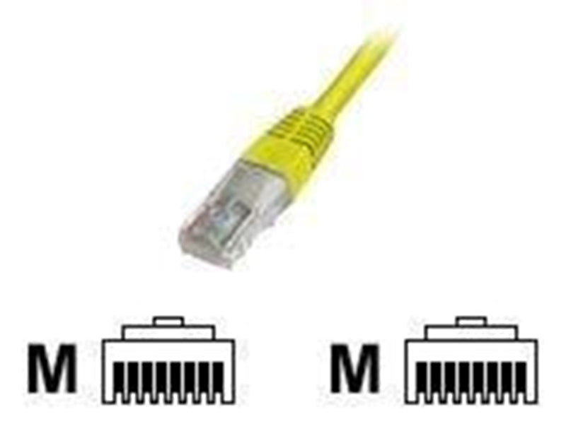 DIGITUS CAT 5e patch cable U/UTP yellow - Gelb - 0.5m