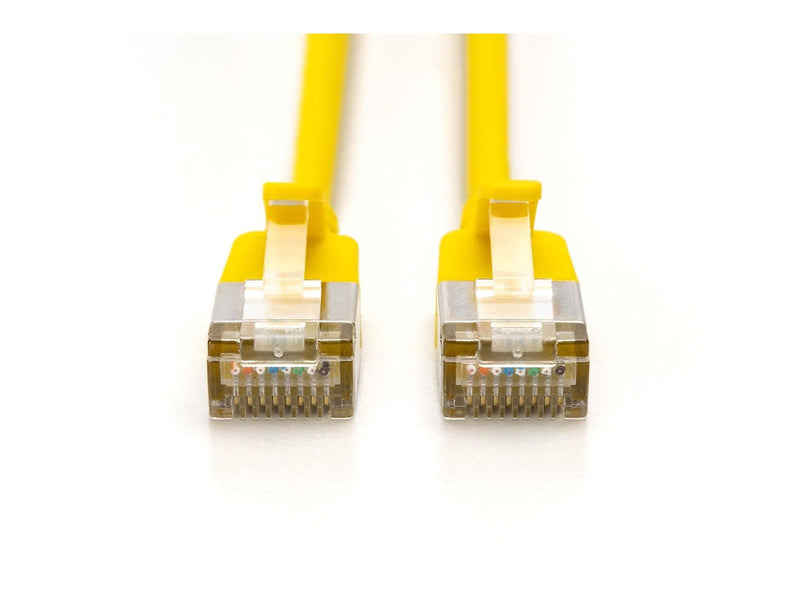 DIGITUS CAT 6A F-FTP Slim Patch Cord - 1m - Gelb - 1m