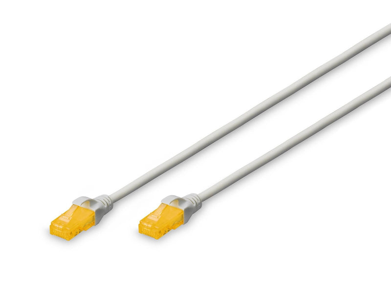 DIGITUS CAT 6A U-UTP Slim Patch Cord - 1m - Grau - 1m