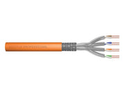 DIGITUS CAT 7 S-FTP Installation Cable - 100m - Orange - 100m