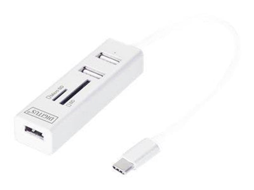 DIGITUS DA-70243 - hub - 3 ports USB-Hubs - 3 - Weiß
