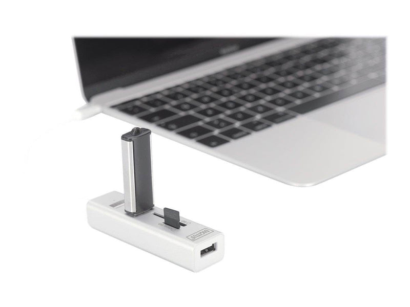 DIGITUS DA-70243 - hub - 3 ports USB-Hubs - 3 - Weiß