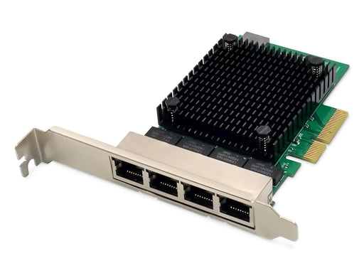 DIGITUS DN-10136 4-Port 2.5 Gigabit Ethernet network card RJ45 PCI Express Realtek chipset
