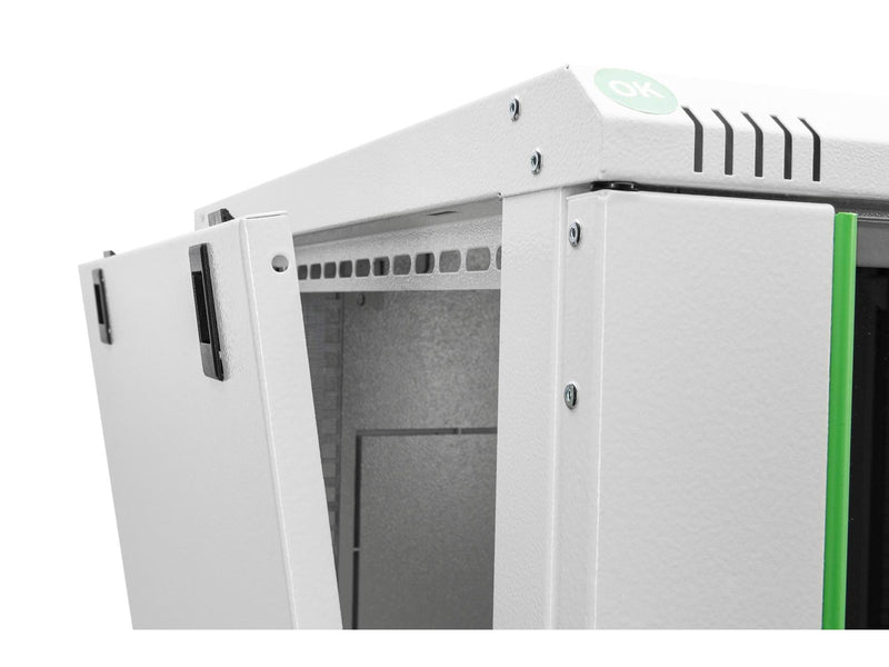 DIGITUS DN-19 09U-6/6-EC 9U Wall Mounting Cabinet 478x600x600mm color Grey (RAL 7035)