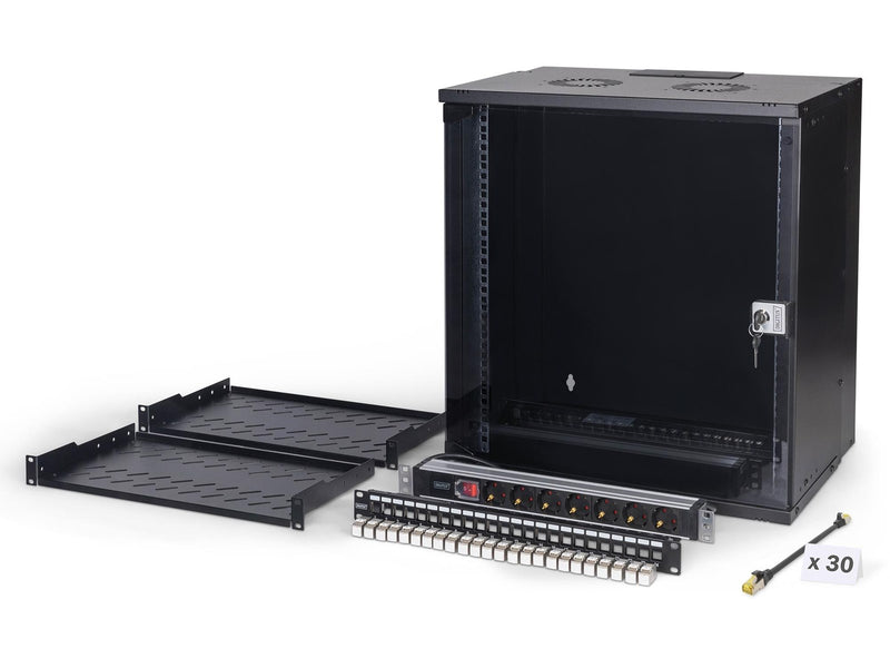 DIGITUS DN-49207-SET - SOHO Pro - 12U Wall Mount Rack Cabinet