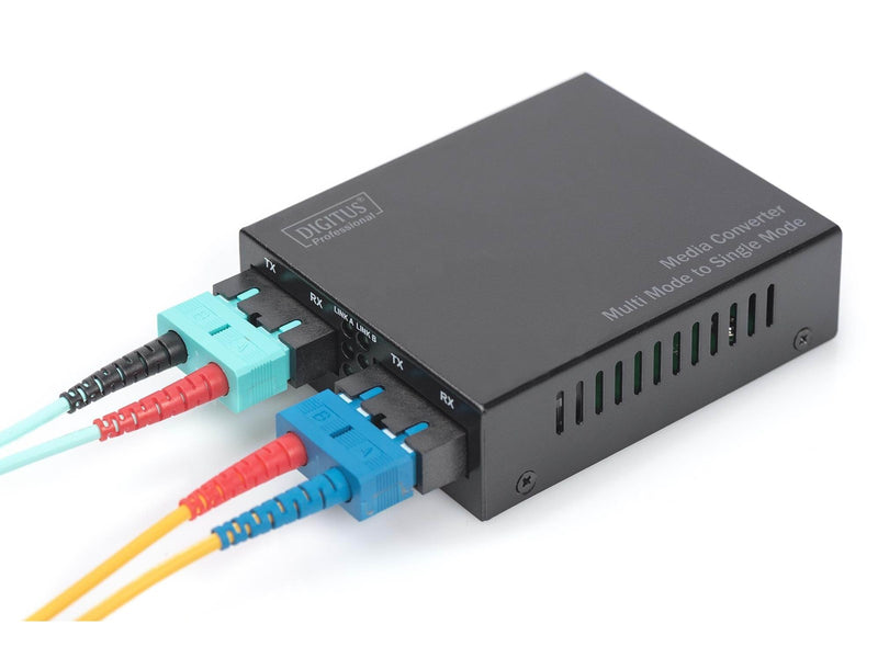 DIGITUS DN-82124 Gigabit Multimode/Singlemode Media Converter SC/SC