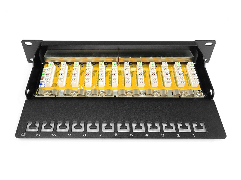 DIGITUS DN-91612S - 12-Port Cat6 Shielded - Patch Panel