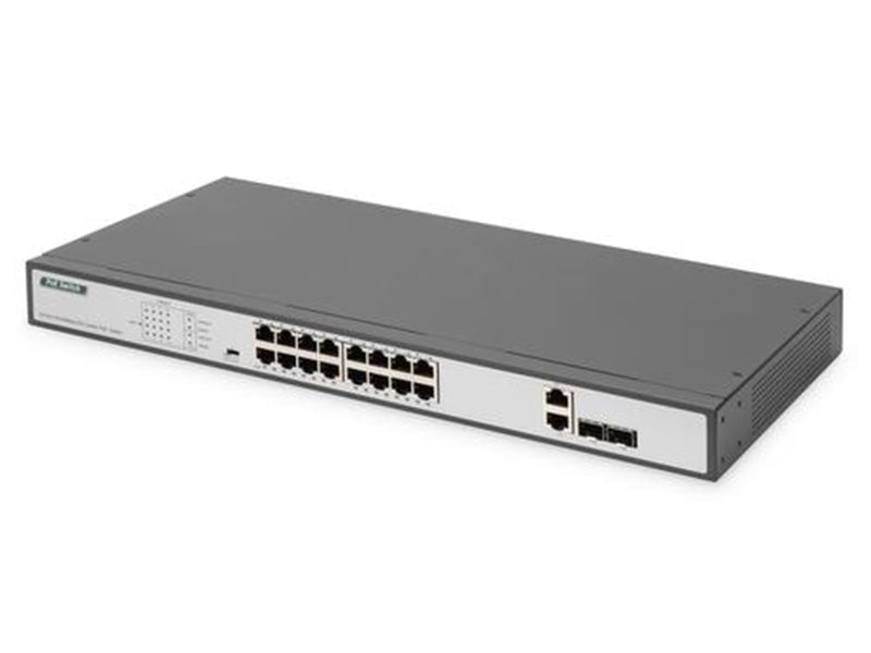 DIGITUS DN-95342-1 - switch - 19 inches af/at - 16 ports - unmanaged - rack-mountable
