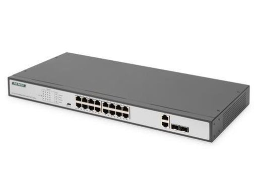 DIGITUS DN-95342-1 - switch - 19 inches af/at - 16 ports - unmanaged - rack-mountable