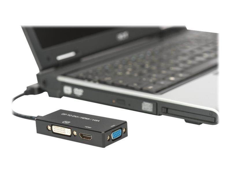DIGITUS DisplayPort 3in1 Adapter DP/HDMI+DVI+VGA