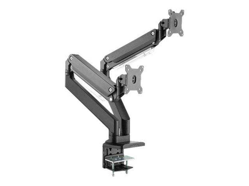 DIGITUS Dual Gas Spring Monitor Desk Mount - Max 30 kg - recommended for 15"-35"