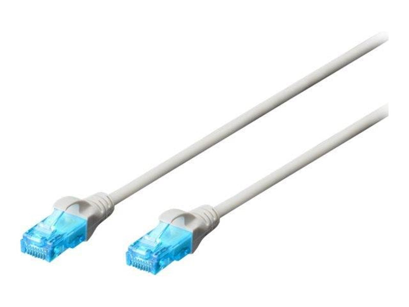 DIGITUS Ecoline patch cable - 1 m - grey - Grau - 1m