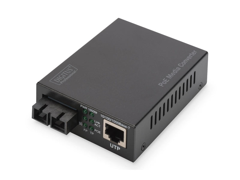 DIGITUS Ethernet PoE+ Media Converter