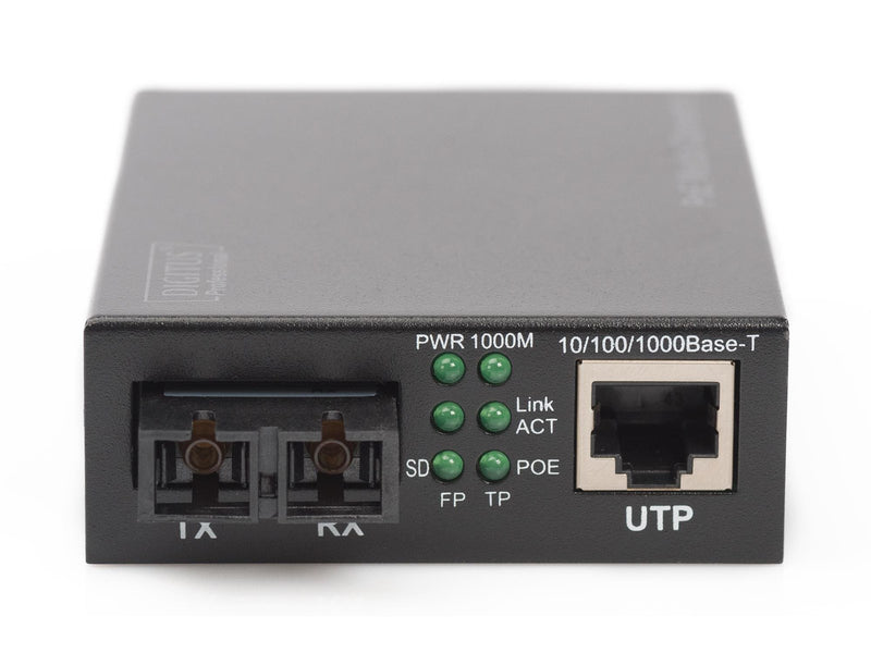 DIGITUS Ethernet PoE+ Media Converter