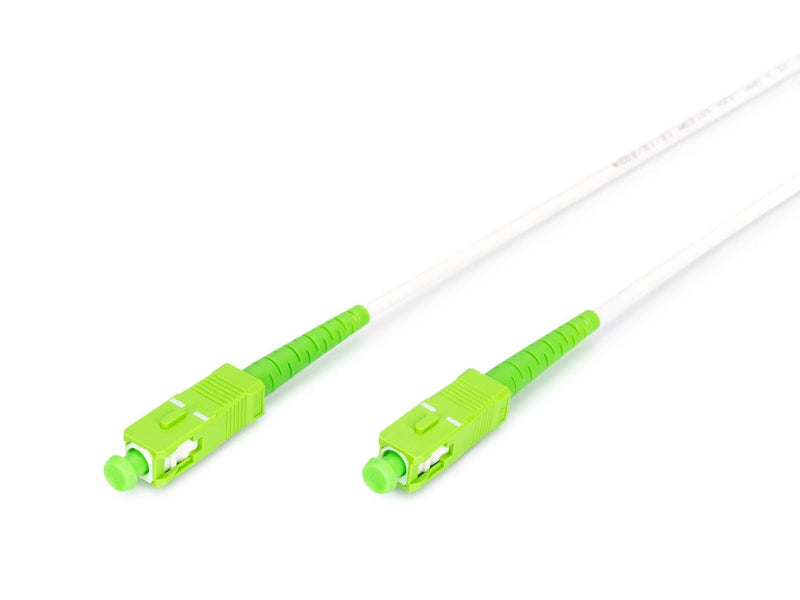 DIGITUS FO patch cord Armored SM Simplex - 5m - Weiß - 5m
