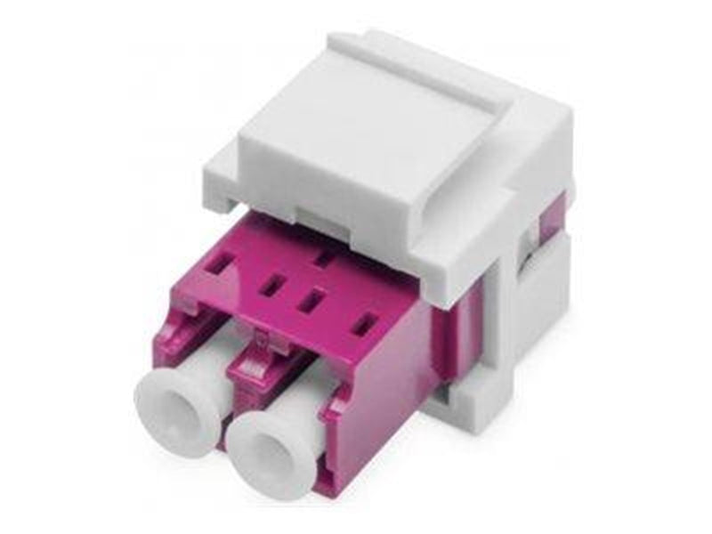 DIGITUS Fiber Optic LC/LC Duplex Coupler - Lila