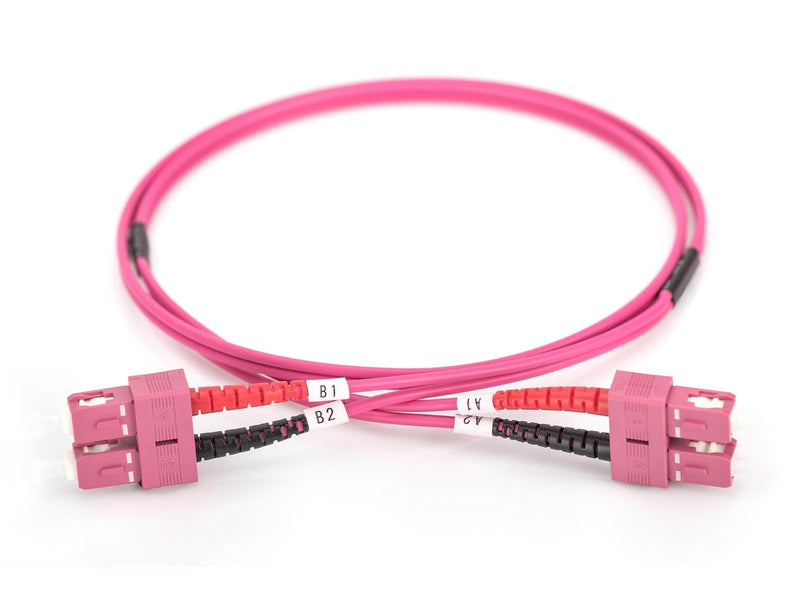 DIGITUS Fiber Optic Multimode Patch Cord - 2m - Rosa - 2m