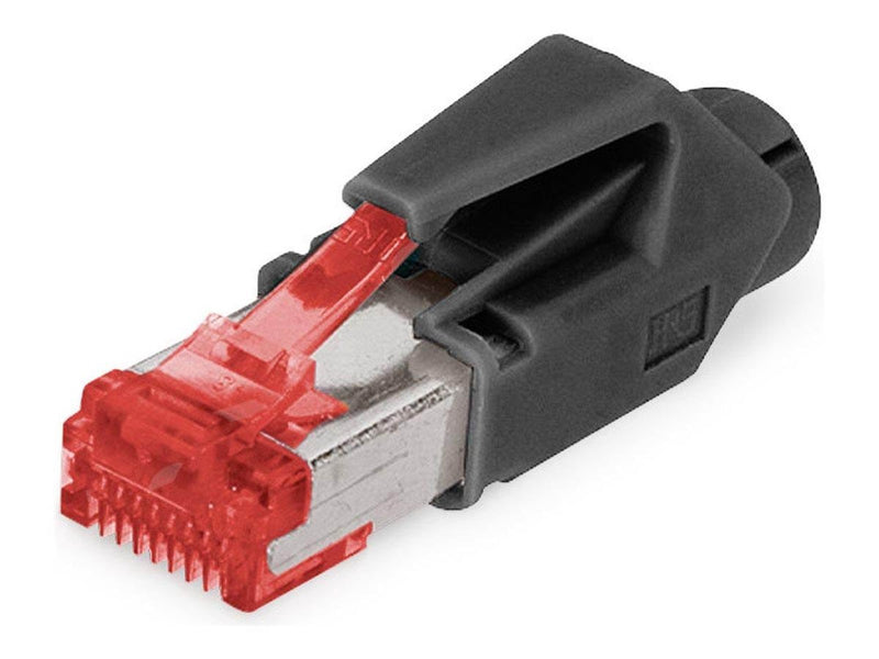 DIGITUS Hirose network connector - red & black - Schwarz