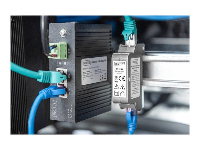 DIGITUS Indoor DIN PoE Surge Protector