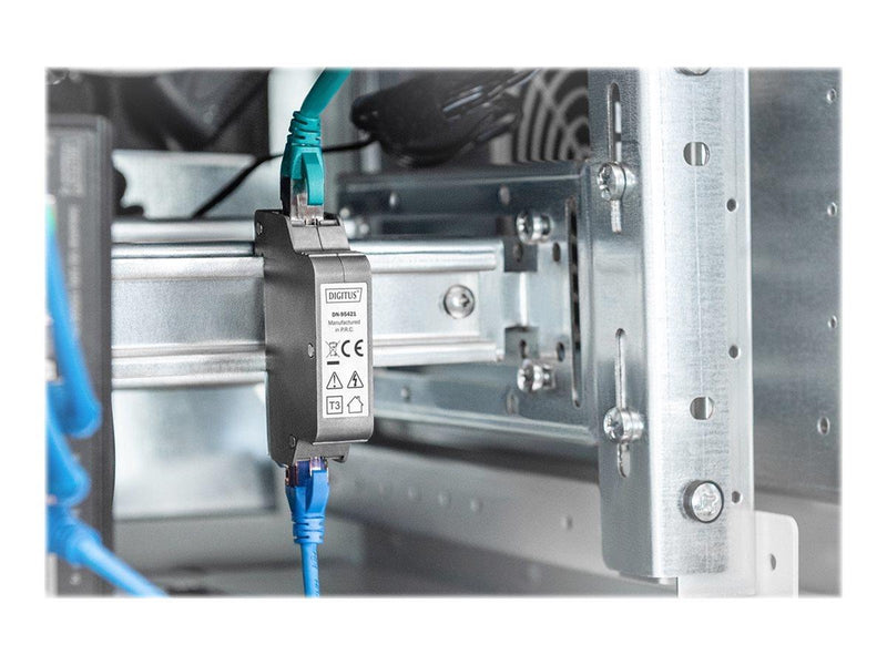 DIGITUS Indoor DIN PoE Surge Protector