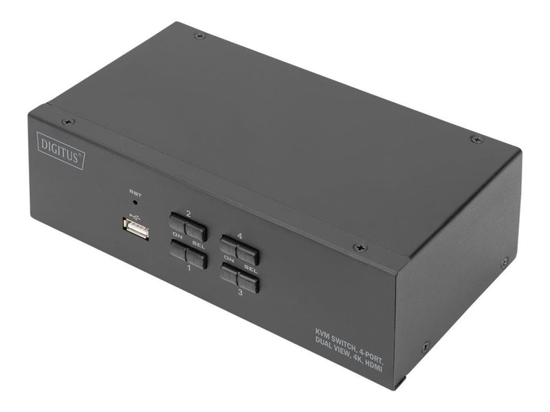 DIGITUS - KVM / audio / USB switch - 4 ports
