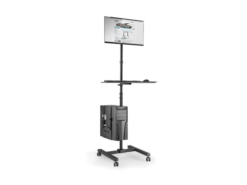 DIGITUS Mobile Workstation (Monitor Mount PC Holder)