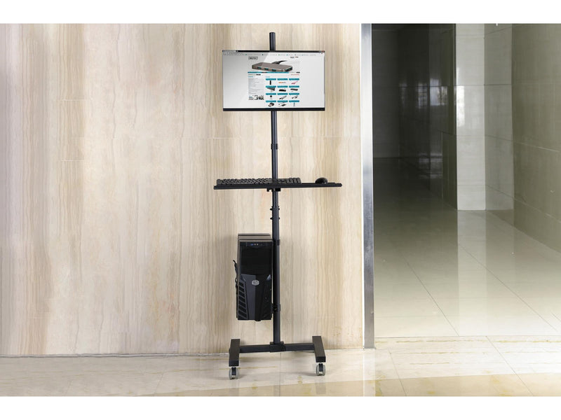 DIGITUS Mobile Workstation (Monitor Mount PC Holder)