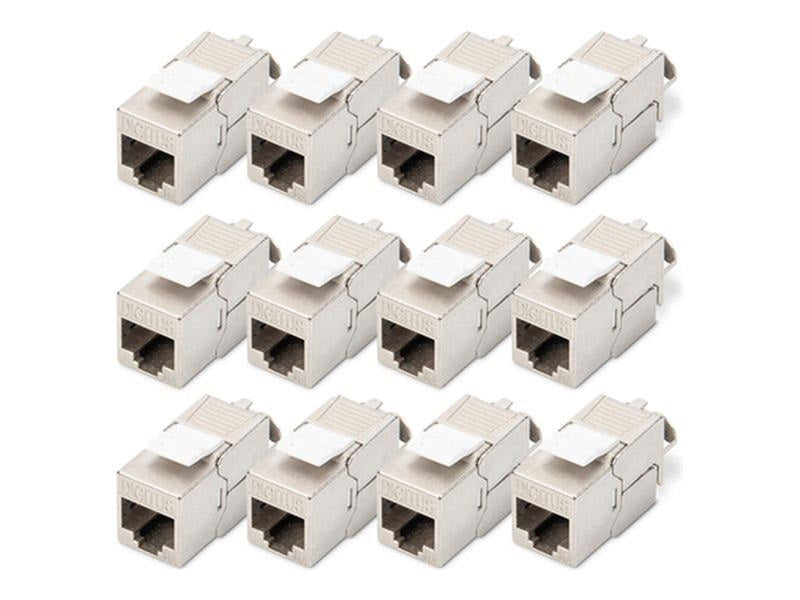 DIGITUS modular insert - tool-free mounting connection