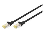 DIGITUS patch cable - 1 m - black - Schwarz - 1m