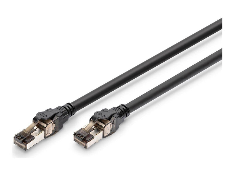 DIGITUS patch cable - 1 m - black - Schwarz - 1m