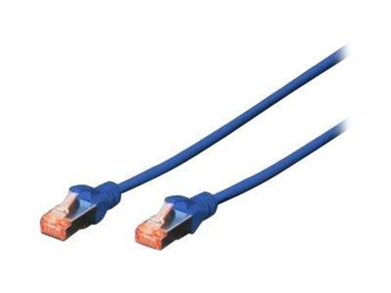 DIGITUS patch cable - 10 m - blue RAL 5017 - 10m