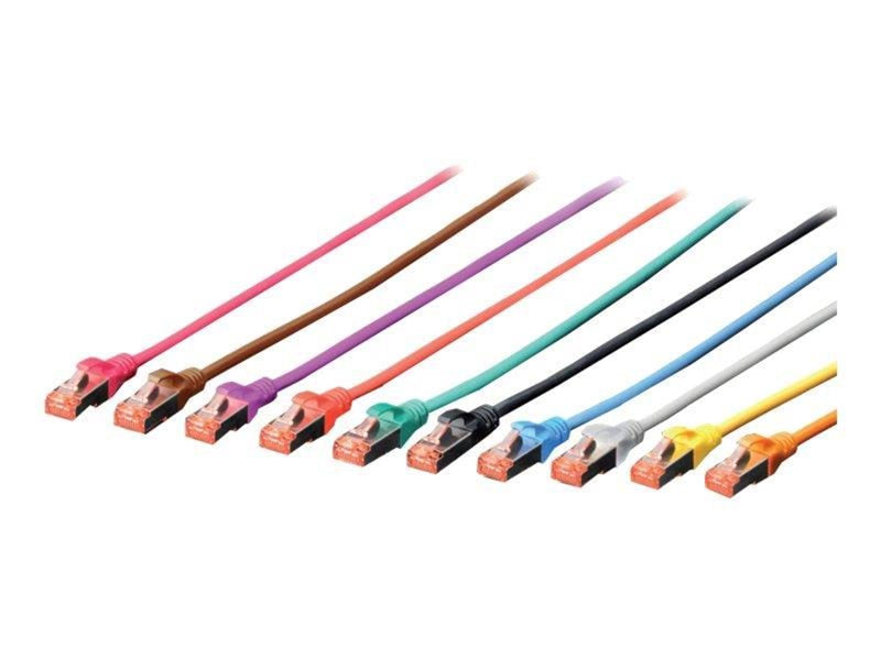 DIGITUS patch cable - 10 m - grey - Grau - 10m
