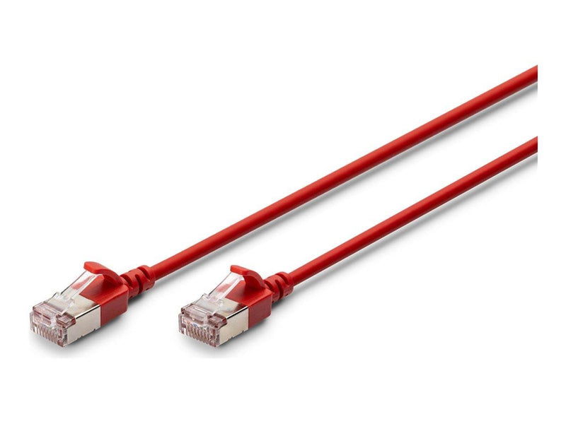 DIGITUS patch cable - 1.5 m - red - Rot - 1m