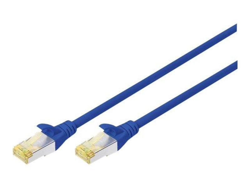 DIGITUS patch cable - 25 cm - blue - Blau - 0.25m