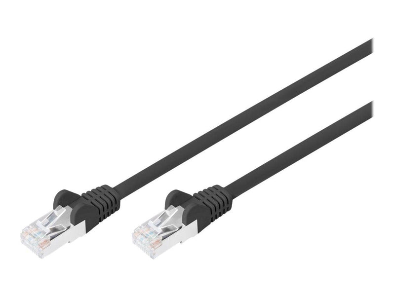 DIGITUS patch cable - 5 m - black - Schwarz - 5m