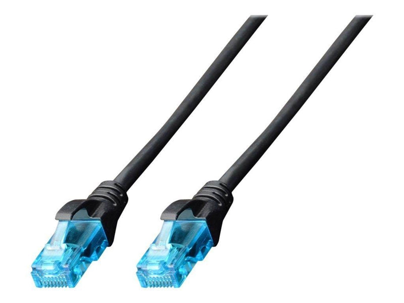 DIGITUS patch cable - 5 m - black - Schwarz - 5m