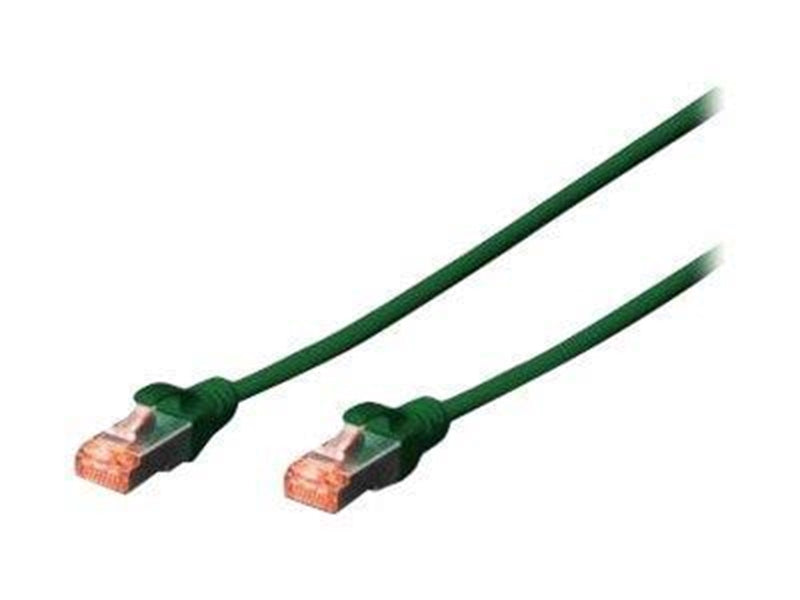DIGITUS patch cable - 5 m - green RAL 6016 - 5m