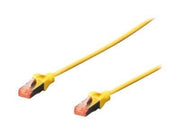 DIGITUS patch cable - 50 cm - yellow RAL 1018 - 0.5m