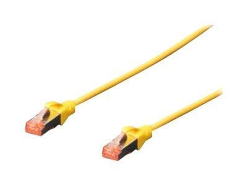 DIGITUS patch cable - 50 cm - yellow RAL 1018 - 0.5m