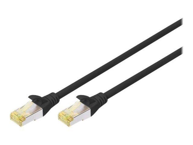 DIGITUS patch cable - Black - 3 meter - Schwarz - 3m