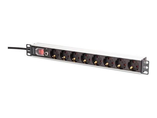 DIGITUS - power strip - aluminum profile and overload protection - 4000 Watt