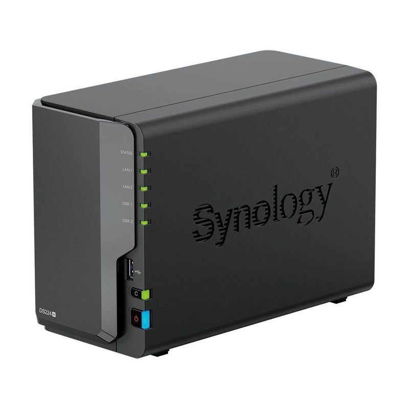 Synology DiskStation DS224+ 2 Einschübe NAS-Server Leergehäuse + 24TB WD RED Plus