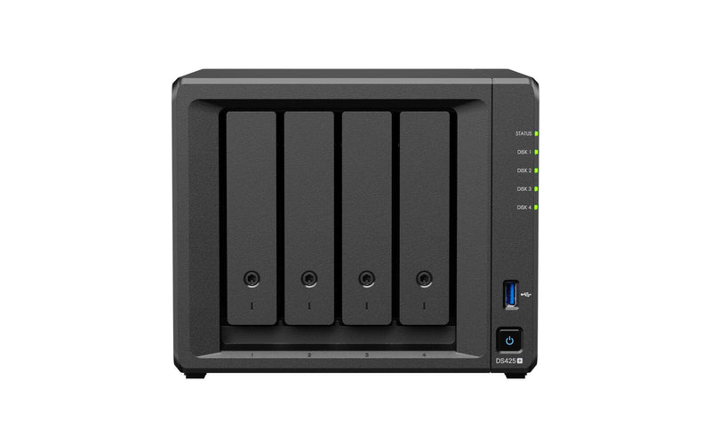Synology DiskStation DS425+ 24 TB 4 Einschübe NAS-Server Leergehäuse + 4x Synology Plus 3.5' SATA HDD Festplatte 6TB