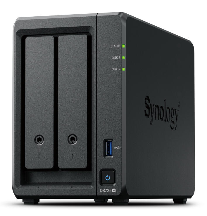 Synology Disk Station DS725+ NAS-Server + Synology Plus 3.5' SATA 6Gb/s Festplatte 24 TB (2 x 12TB)