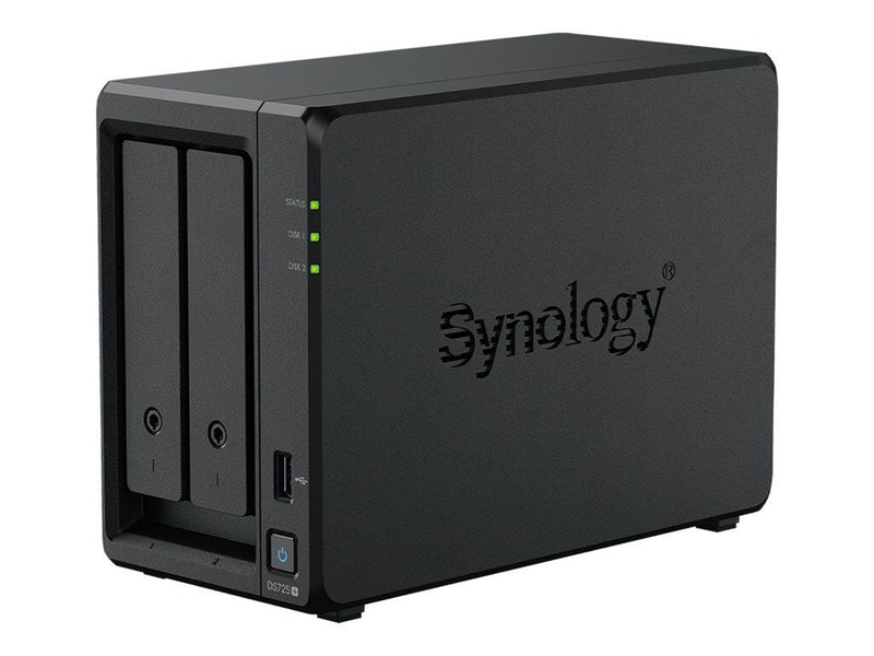 Synology Disk Station DS725+ NAS-Server + Synology Plus 3.5' SATA HDD Festplatte 12 TB (2 x 6TB)